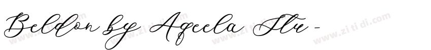 Beldon by Aqeela Stu字体转换